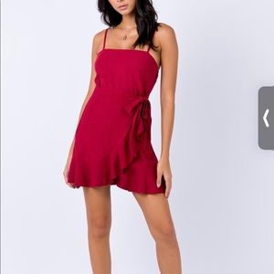 PRINCESS POLLY maroon dress